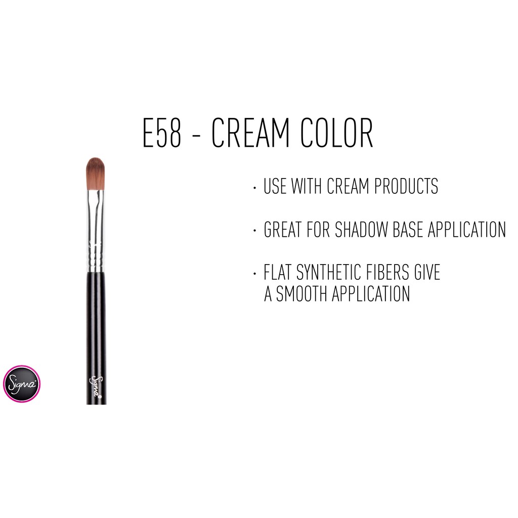 Sigma Cọ Trang Điểm Mắt E58 CREAM COLOR BRUSH