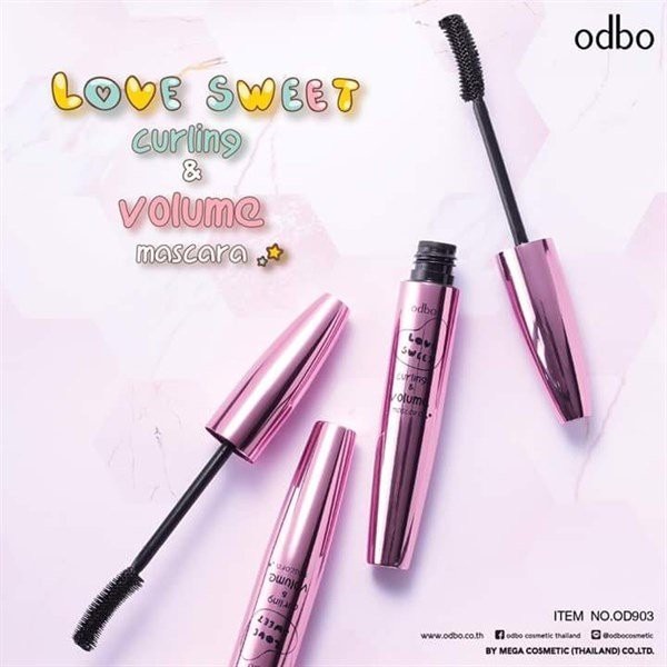 Mascara làm dài dày và cong mi Odbo Love Sweet Curling &amp; Volume OD903