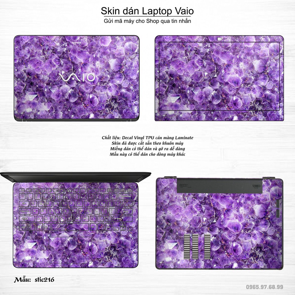 Skin dán Laptop Sony Vaio in hình Hoa văn sticker nhiều mẫu 35 (inbox mã máy cho Shop)