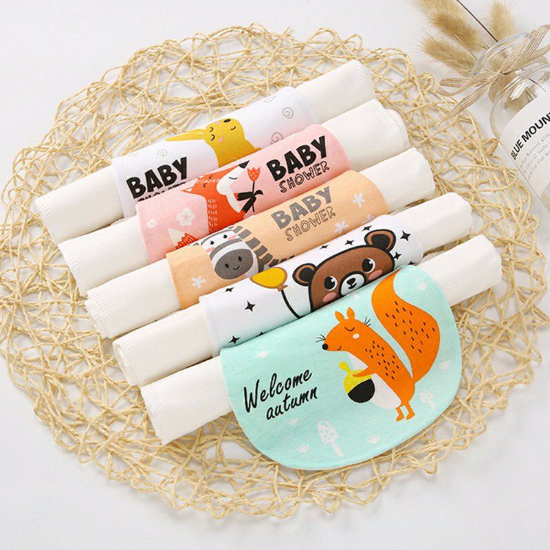 Set 2 chiếc thấm mồ hôi lưng vải xô cho bé