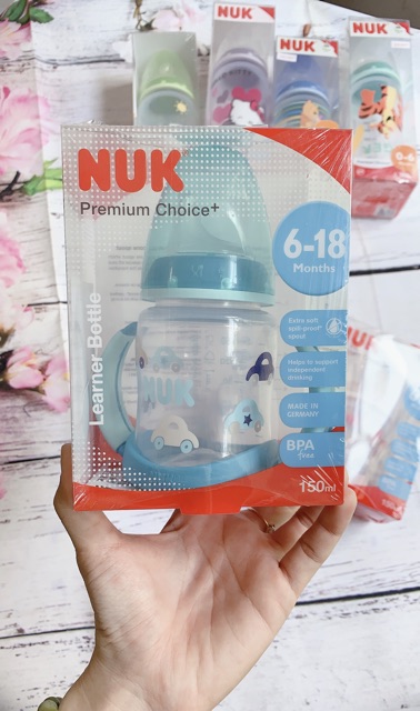 Bình Tập Uống NUK PP 150ml cho trẻ từ 6-18 tháng tuổi