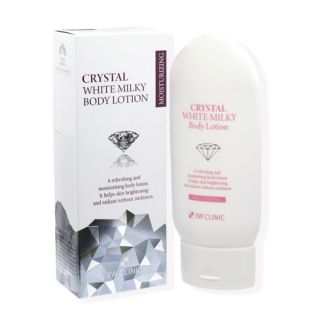 KEM BODY TRẮNG DA 3W CLINIC CRYSTAL WHITE MILKY BODY LOTION 150ml