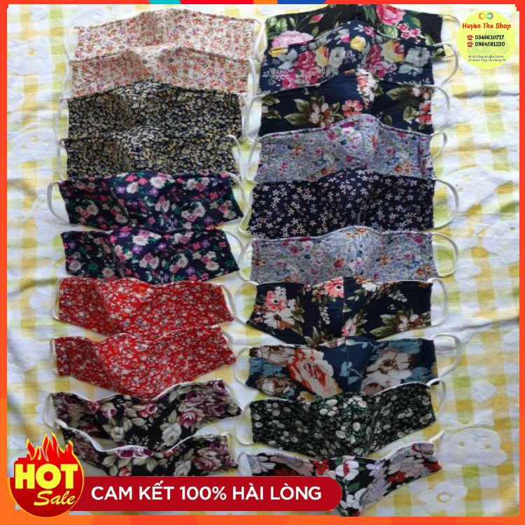 Sỉ 10 khẩu trang nữ che tai 3 lớp