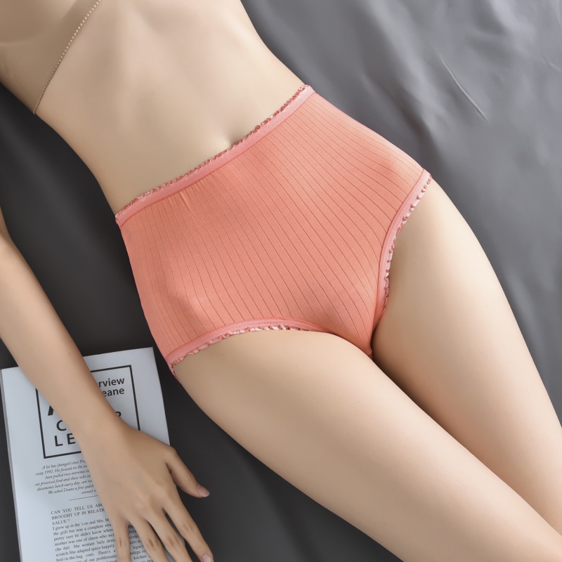 【 Xxl XL L M】 Lưng Cao Cộng Với Kích Thước A10# Quần Lót Không Đường May Siêu Co Giãn Thoáng Mát Cho Nữ