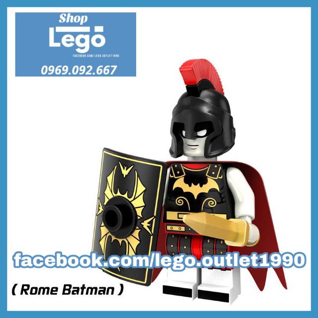 Xếp hình Rome Batman Roman Batmanicus siêu anh hùng DC Comics Lego Minifigures PG8052 PG186