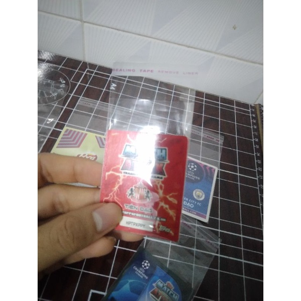 Bọc sleeve thẻ cầu thủ bóng đá POCA MATCH ATTAX 5x9 cm chính hãng ST STORE CARD 115