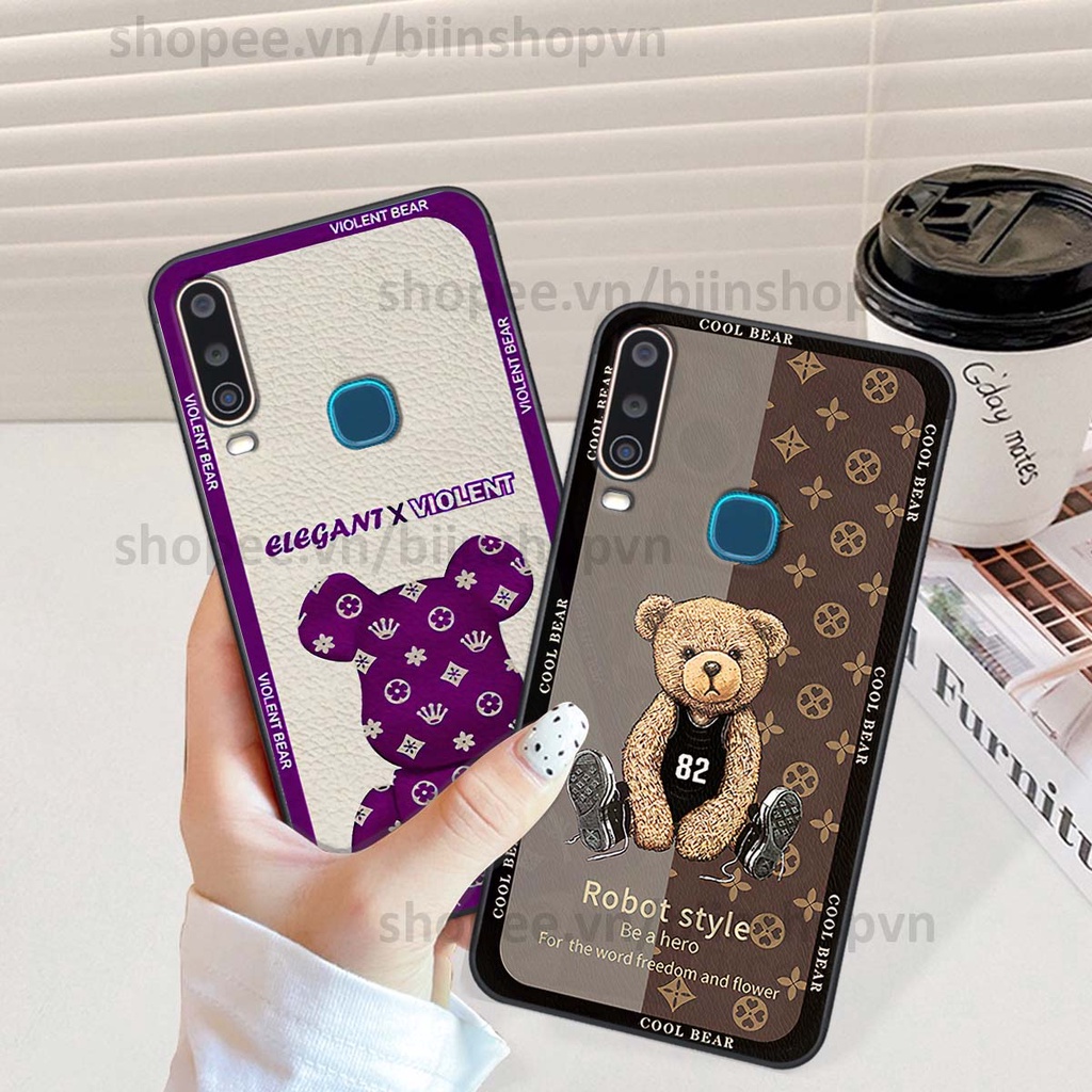 Ốp Vivo U10 / Y12 / Y15 / Y17 hình gấu bear brick đẹp độc lạ, thời trang, cá tính