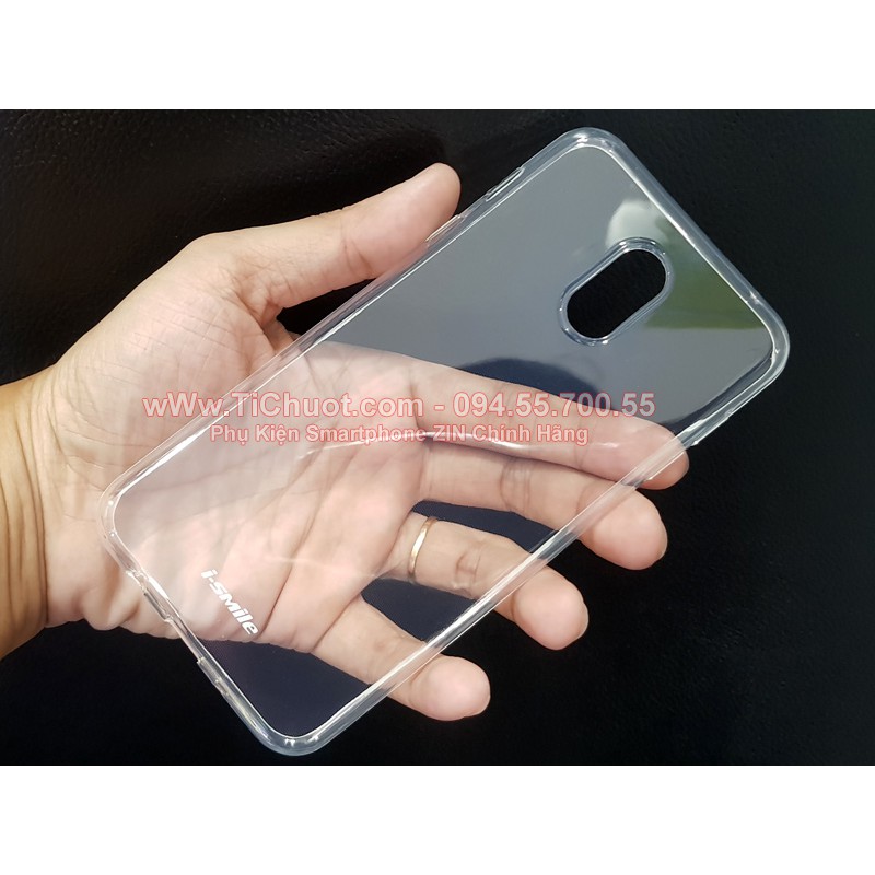 Ốp lưng Samsung J7 Plus i-Smile Dẻo trong suốt