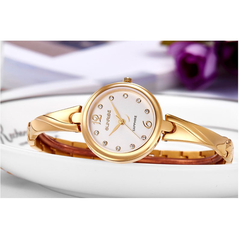 Đồng hồ nữ Sunrise SL711SWA và SL717SWA siêu mỏng kính Sapphire chống xước chống nướ | BigBuy360 - bigbuy360.vn