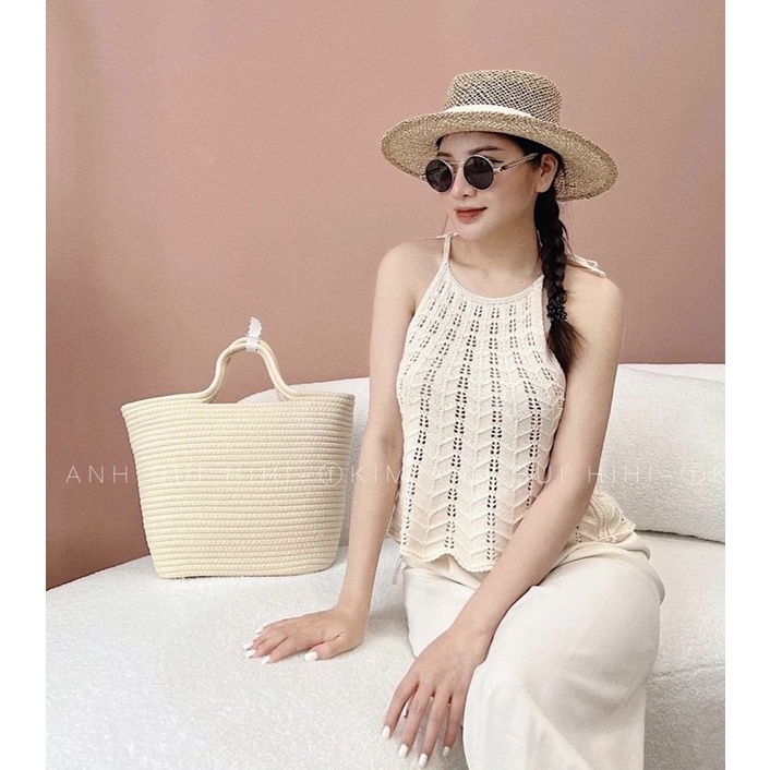 Áo yếm len móc Zara