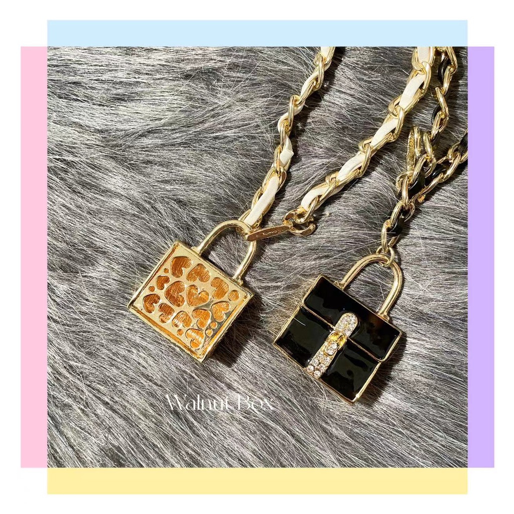 Thắt lưng da Mini phối dây xích kim loại thời trang cá tính