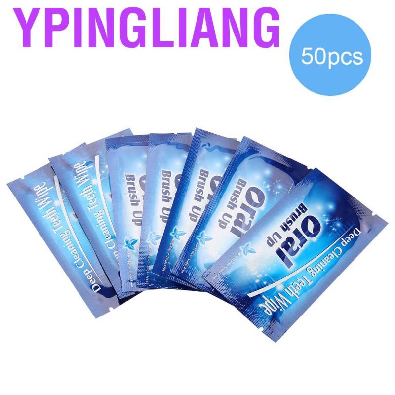 (hàng Mới Về) Set 50 Khăn Lau Làm Sạch Răng Chuyên Dụng Cho Nha Khoa