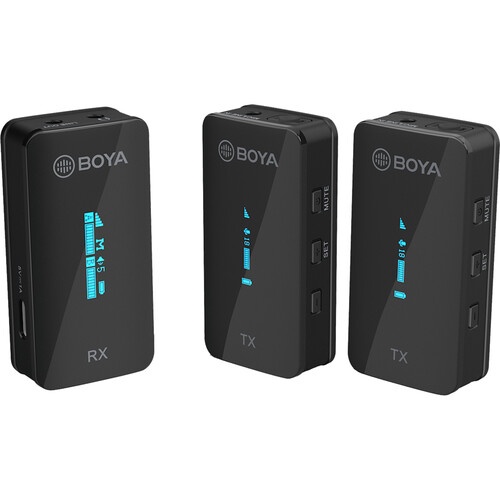 Micro BOYA XM6 S2 - Micro không dây Boya XM6S2 (2-Transmitter+ 1-Receiver) - Bảo hành 12 tháng