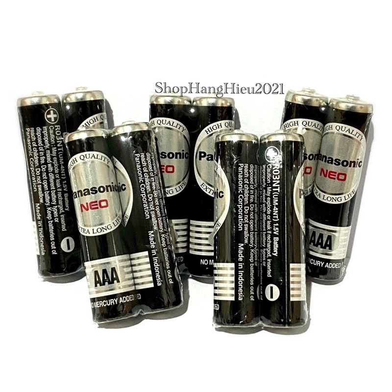 Hộp 60 Viên Pin AAA Panasonic R03NT/2S Chính Hãng - Made in Indonesia