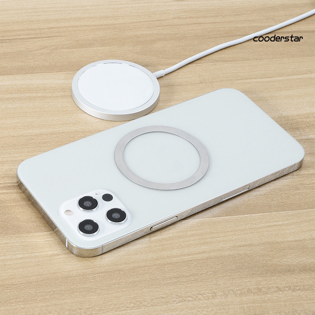 Set 2 Miếng Dán Kim Loại Hình Tròn Dùng Để Giữ Điện Thoại Giá Đỡ