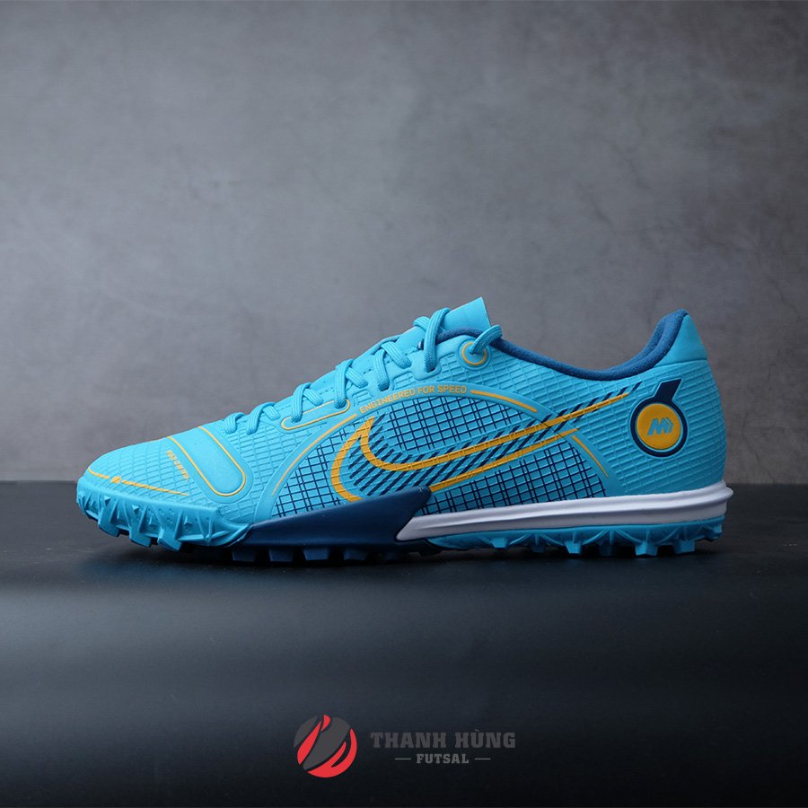 GIÀY ĐÁ BÓNG CHÍNH HÃNG NIKE MERCURIAL VAPOR 14 ACADEMY TF - DJ2879-484 - XANH LƠ