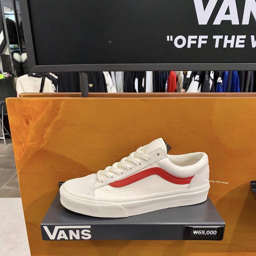 Giày Sneaker Nam,Giày Vans [REAL] Style 36 Red cho nam nữ