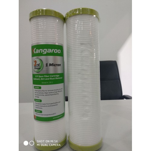 Bộ lõi lọc nước kangaroo số 1,2,3 (Tặng bút thử nước)