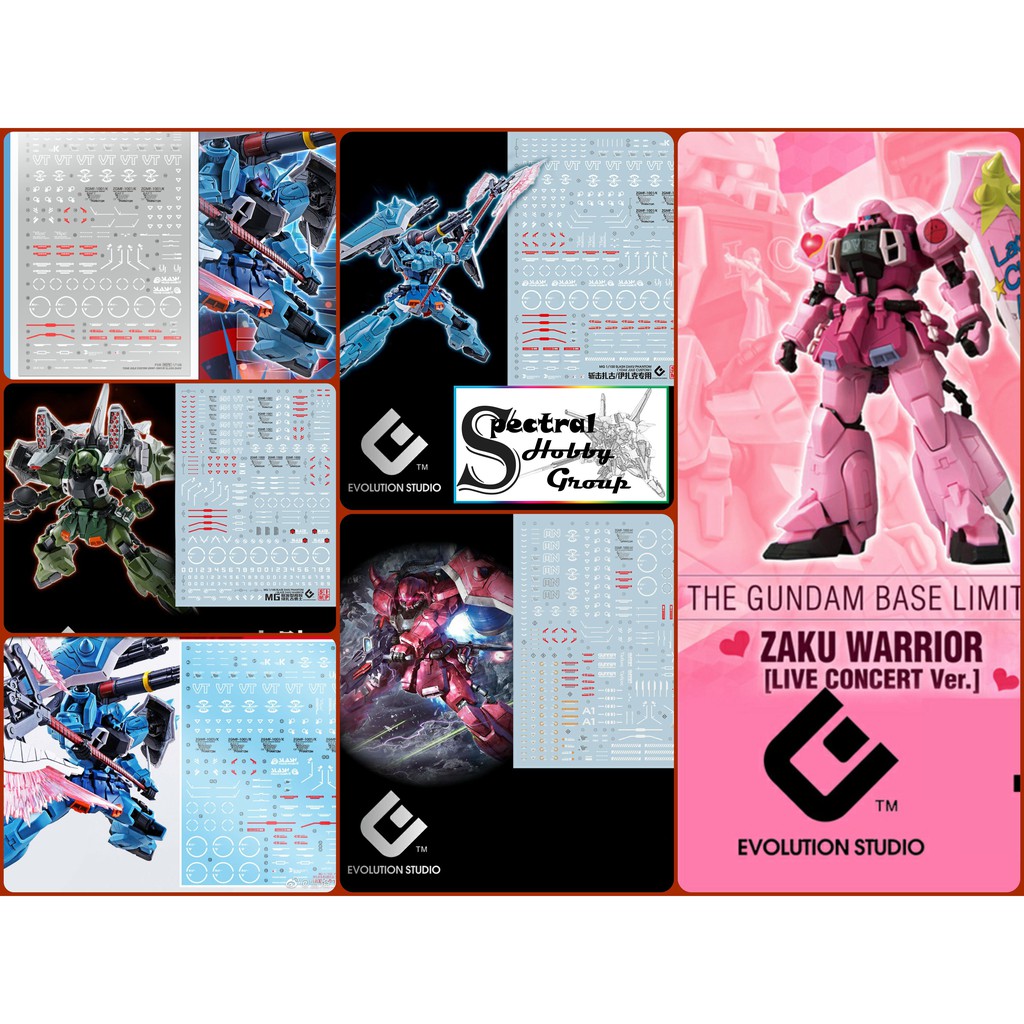 Decal nước dán mô hình Zaku gundam Seed / Destiny series Lunamaria Phantom Blaze Slash  - Water sticker