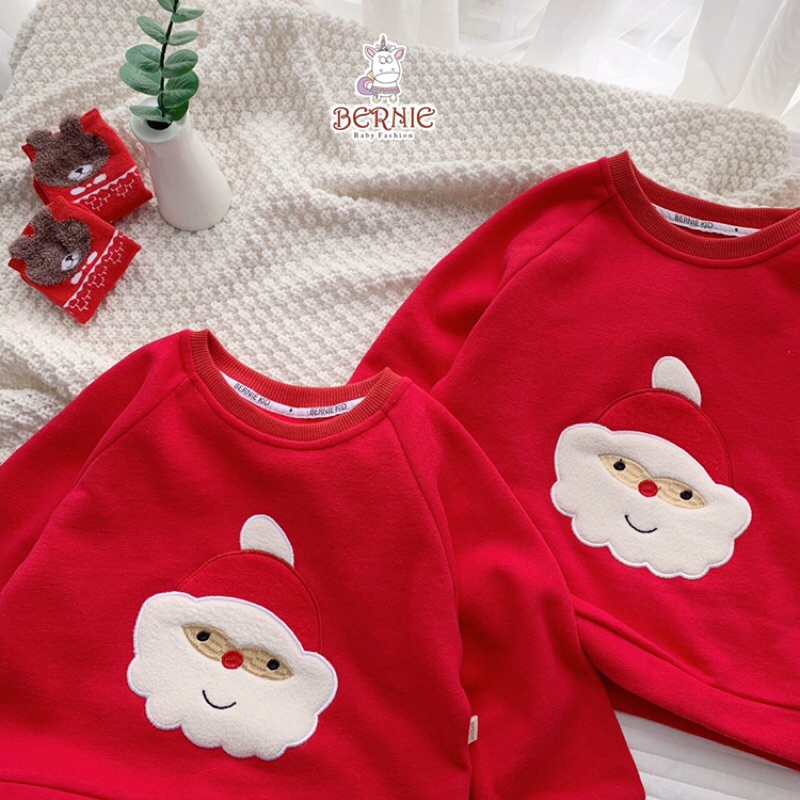 Áo nỉ bông NOEL hoạ tiết ông già Tuyết