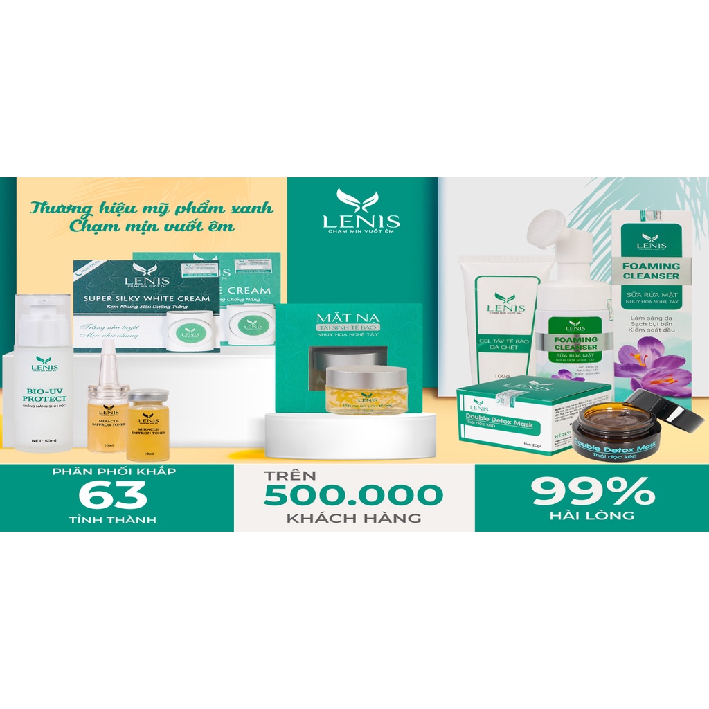 Thải Độc Kép Double Detox Mask LENIS Hỗ Trợ Làm Sạch Mụn, Dịu Mụn Đỏ, Dưỡng Da Trắng Sáng