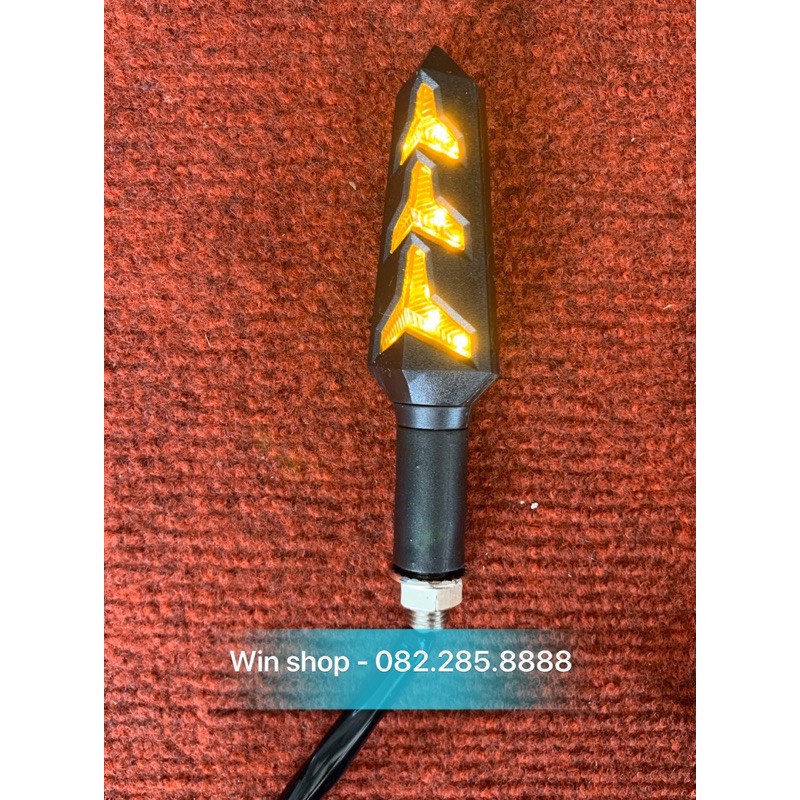 Cặp xi nhan led chạy 2 mặt dành cho xe máy, nhiều màu sắc