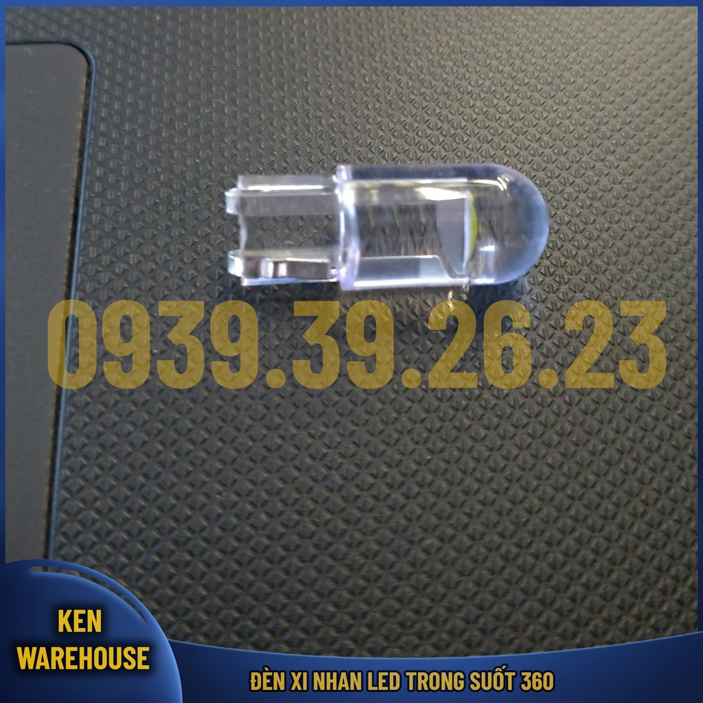 Đèn LED xi nhan T10 12V báo số, Demi, xi nhan xe máy ôtô chân chuẩn T10 360 độ Sáng Bền - Giá 1 Bóng - KEN warehouse