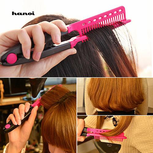 Hn HN HN♥Bộ 2 Lược Kẹp Cắt Tóc Tạo Kiểu Thời Trang DIY