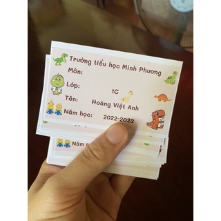 Sticker dán đồ dùng học tập
