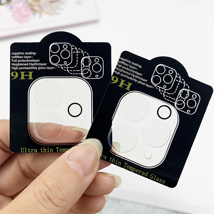 Kính Cường Lực 9D HD Trong Suốt 9H Chống Trầy Bảo Vệ Ống Kính Máy Ảnh Cho iPhone 12 Pro / Pro Max