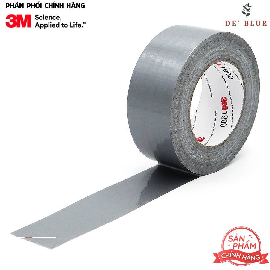 Băng Keo Vải Siêu Cường Đa Dụng 3M Chính Hãng Màu Bạc Value Duct Tape 1900 Sliver
