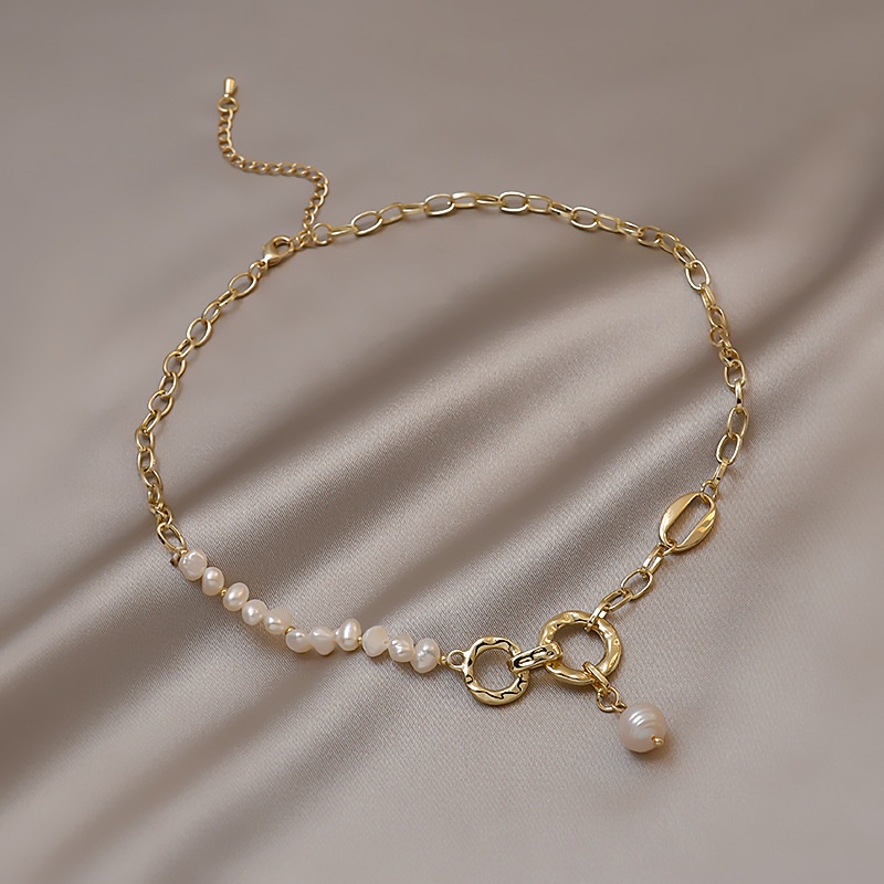 Vòng Cổ Choker 2022 Đính Hạt Ngọc Trai Tự Nhiên Phong Cách Cổ Điển Thời Trang Cho Nữ