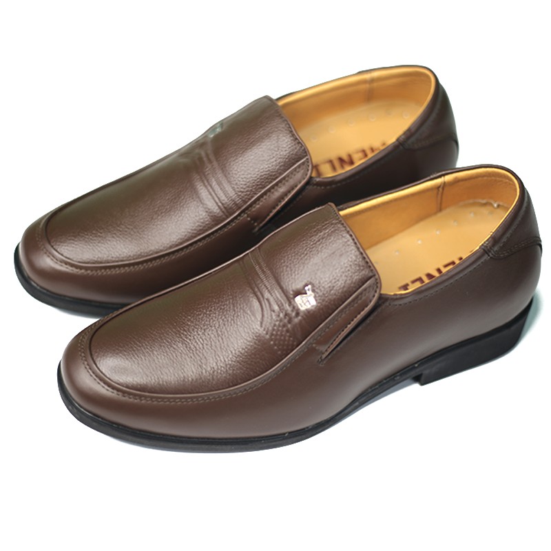 [DA BÒ 100%] Giày tăng chiều cao nam 6.5cm, giày đế cao, giày cao nam MENLI GL150 (Đen hoặc Nâu) | BigBuy360 - bigbuy360.vn