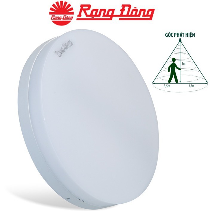 Đèn LED ốp trần cảm biến 18W Rạng Đông LN12.RAD 220/18W TRẮNG