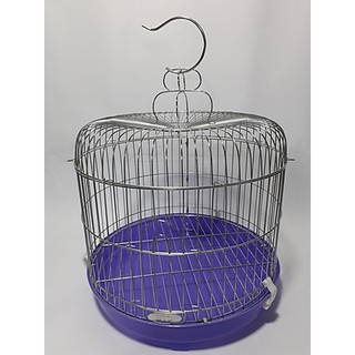 Lồng cu gáy inox siêu bền giá rẻ kích thước 35x38cm, lồng nuôi chim cu gáy inox chống gỉ sét kèm phụ kiện
