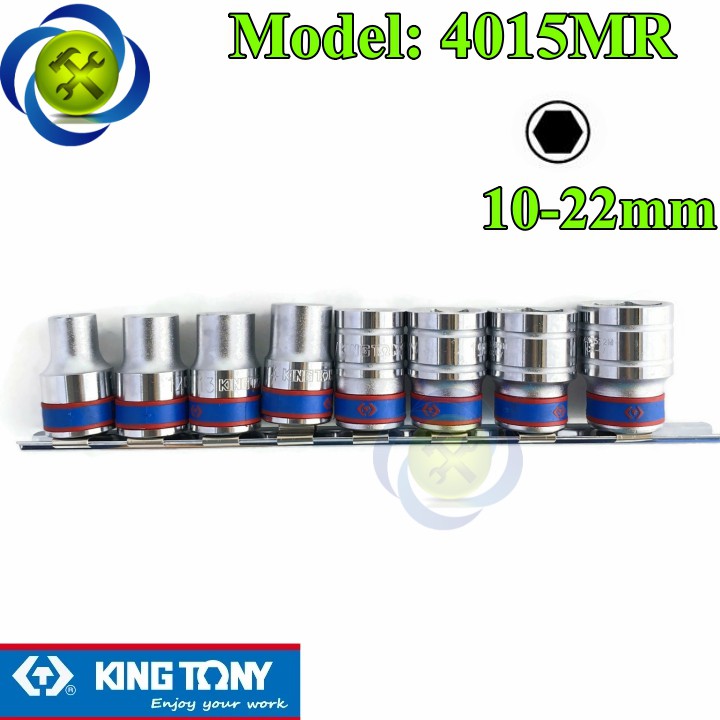 Bộ đầu tuýp 8 chi tiết 10-22mm Kingtony 4510MR loại 1/2