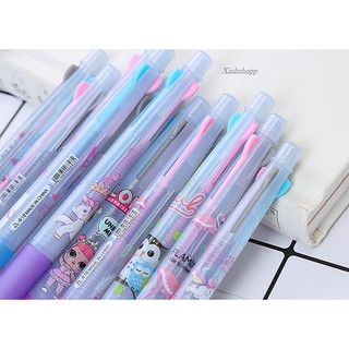 Bút Bi 3 Màu Mực Xanh, Đen, Đỏ