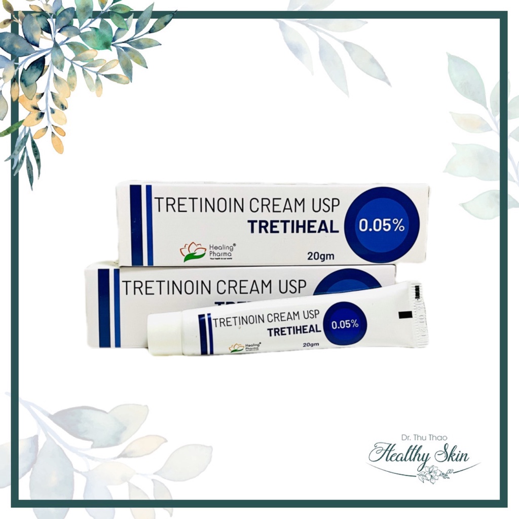 KEM HỖ TRỢ GIẢM MỤN TRETIHEAL CREAM - TRETINOIN 0.025/0.05