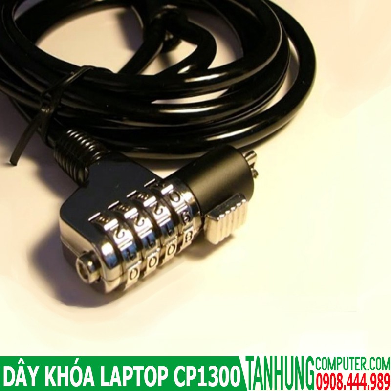 Dây khóa laptop kingmaster cp1300 dài 1m8 màu đen