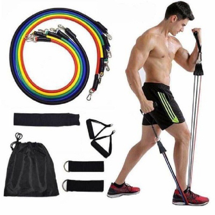 Bộ 5 Dây Ngũ Sắc Tập Full Body - Dụng Cụ Tập Gym