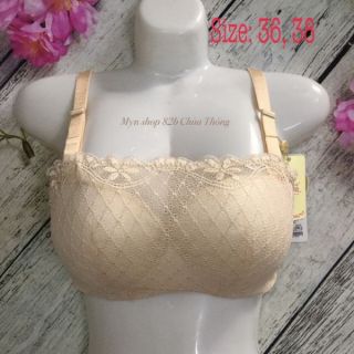 (8211) siêu phẩm áo lót mang tên ren che ngực ,tặng kèm mút xoài xinh xắn