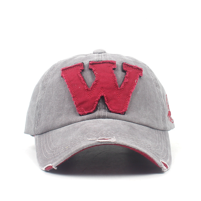Mũ lưỡi trai LINJW họa tiết thêu chữ W phong cách Hàn Quốc 2020 trẻ trung