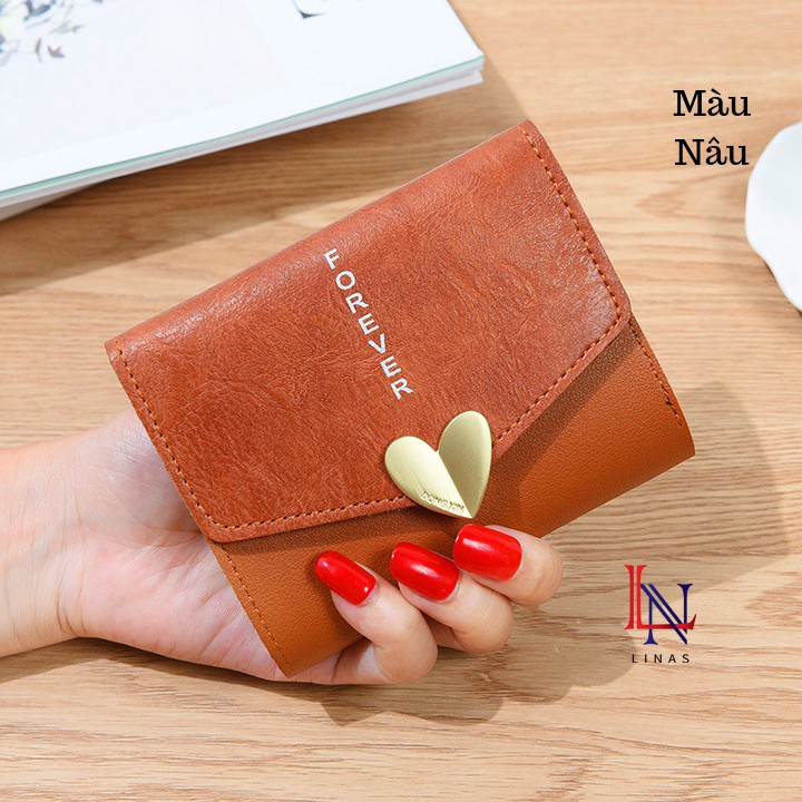 FreeShip Ví nữ cầm tay mini hình trái tim xinh xắn hàng cao cấp MT131