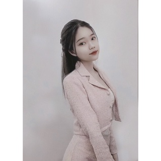 Set váy dạ hồng tweed 2 món snow.g