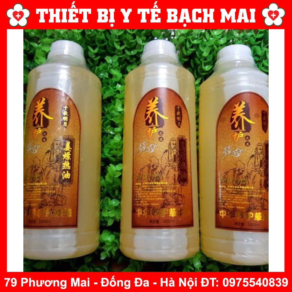 Tinh dầu Gừng massage Giảm Béo Thông Kinh Lạc [Chai 500ml]