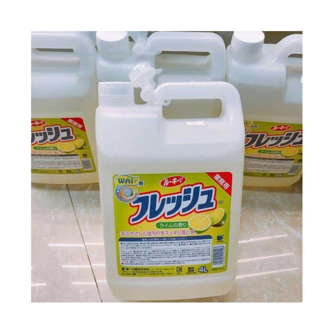 Nước rửa chén bát Wai dung tích 4L Nhật Bản DrbStore