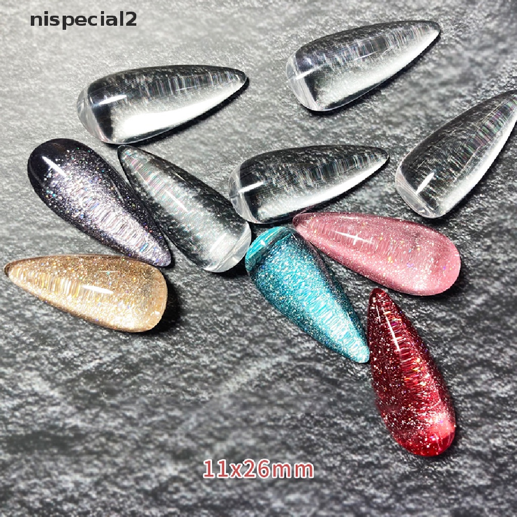 [nispecial2] 10pcs Transparent Glass Gel Nail Art Display Nail Color Board Manicure Tools [new]