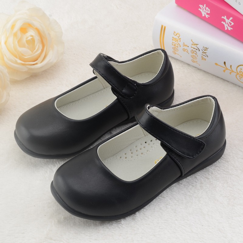 Giày búp bê da lộn đế phẳng thời trang xuân thu 2021 cho bé gái