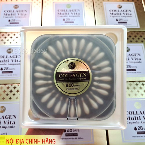 Serum collagen multi vita capsule ampoule 28 viên collagen tươi làm sáng da