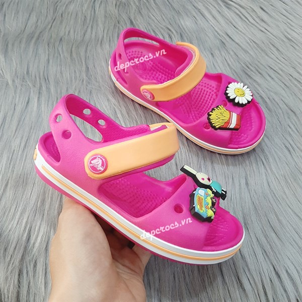 (Bảo hành + Tặng jibbitz) Sandal baya kids cross trẻ em nhiều màu hiện đại - cross house